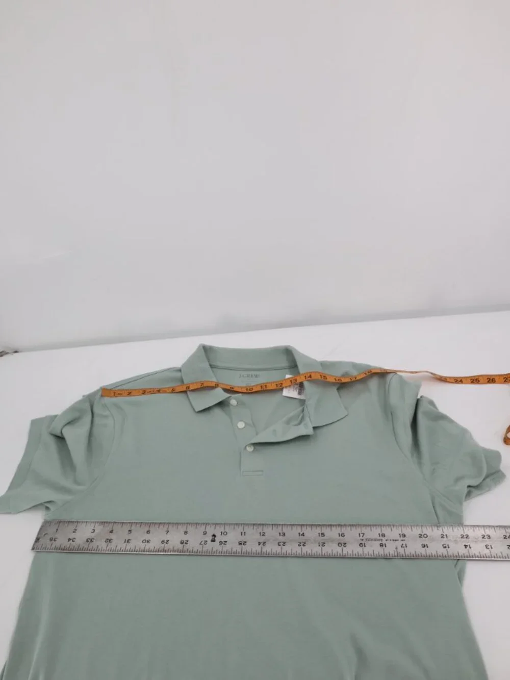 NWT J Crew Polo Shirt Mens Large Pique Short Sleeve Casual Golf Green preppy